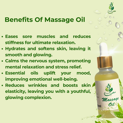 MASSAGE OIL – A Blend of Almond, Coconut, and Lavender for Ultimate Relaxation